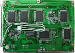 Here is a larger view of the back of the module. The white cable is the CCFL connection.