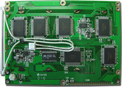Here is a larger view of the back of the module. The white cable is the CCFL connection.