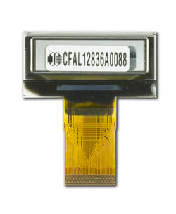 CFAL12836AO-088 128x36 Small OLED display, back view.