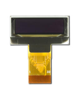 CFAL12836AO-088 128x36 Small OLED display, front view.