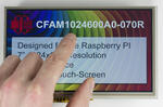 1024x600 7 inch Raspberry PI TFT LCD with resistive touchscreen.