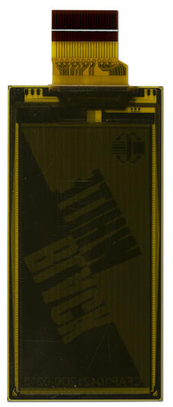 Flexible ePaper Display. 2.13 inches. Back view.