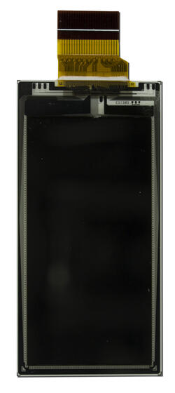 2.13 inch 3-color ePaper display module with SPI interface. Back-view.