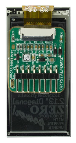122x250 ePaper development kit, includes ePaper display, ePaper adapter board and a 3.3v Seeeduino (Arduino clone). Back View
