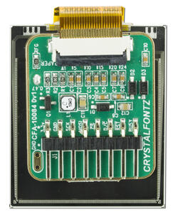3-color ePaper display shown attached to ePaper adapter board.