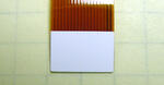 Here is a close-up of the back of the ZIF tail showing the stiffener. The tail is designed to mate with standard 18-conductor 0.5mm pitch ZIF connnectors (typical would be Omron XF2L-1835-1 / DigiKey P/N OR687CT).