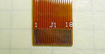 Here is a close-up of the front of the ZIF tail against standard 0.2 graph paper. The pitch of the conductors is 0.5mm.