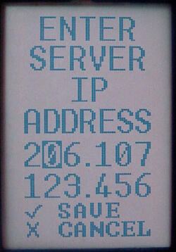 Portrait mode (backlight on)