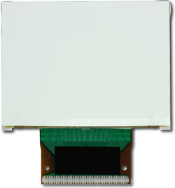 The CFAX12864U-TFH is a 128x64 dark on light gray LCD display – back view, tail unfolded. The CFAX12864U-TFH is a 128x64 dark on light gray LCD display – back view, tail unfolded.