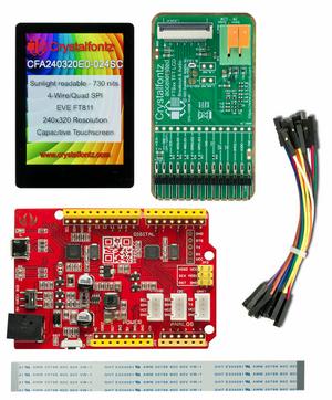 240x320 2.4" Touchscreen EVE Development Kit (CFA240320E0-024SC-KIT)