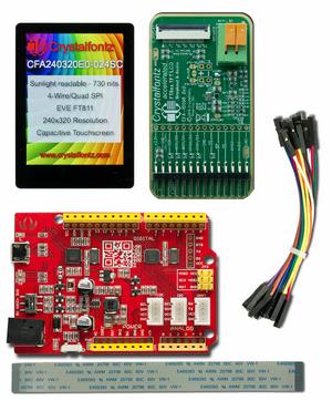 240x320 2.4" Touchscreen EVE Development Kit (CFA240320E0-024SC-KIT)