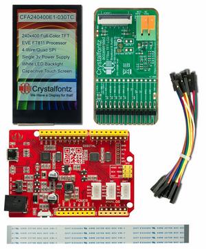 240x400 Capacitive Touch EVE Development Kit (CFA240400E1-030TC-KIT)