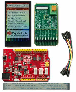 240x400 Capacitive Touch EVE Development Kit (CFA240400E1-030TC-KIT)