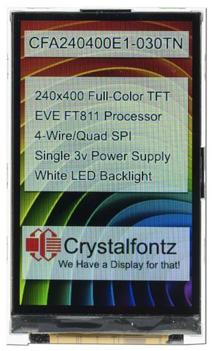 3" 240x400 EVE TFT Display (CFA240400E1-030TN)