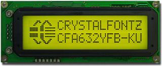 16x2 USB Character LCD (CFA632-YFB-KU)