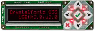 Red 16x2 Character USB Display Module (CFA633-RDI-KU)