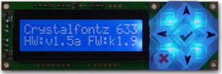16x2 RS232 Character LCD (CFA633-TMC-KS)