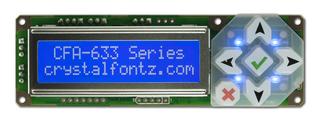 16x2 RS232 Character LCD (CFA633-TMI-KS)