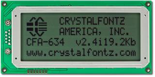 20x4 USB Character LCD (CFA634-NFG-KU)