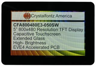 800x480 5 Inch EVE Touchscreen TFT Display (CFA800480E3-050SW)