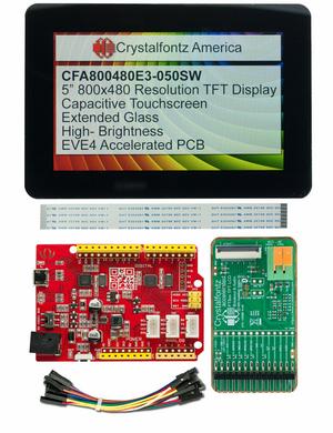 5" Touchscreen EVE Development Kit (CFA800480E3-050SW-KIT)
