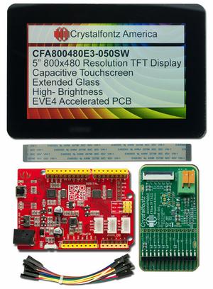 5" Touchscreen EVE Development Kit (CFA800480E3-050SW-KIT)