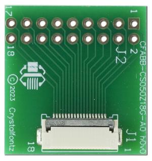 18-Position ZIF Breakout Board (CFABB-CS050Z18G-A0)