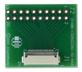 20-Position ZIF Breakout Board (CFABB-CS050Z20G-A0)