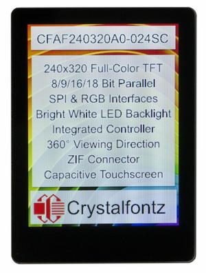 2.4" Full-Color Capacitive Touchscreen TFT (CFAF240320A0-024SC)