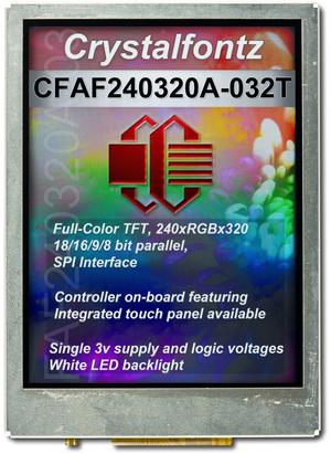 240x320 3.2" Full Color TFT LCD (CFAF240320A-032T)
