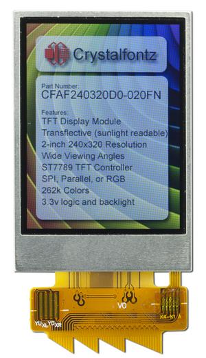 240x320 2" Transflective TFT (CFAF240320D0-020FN)