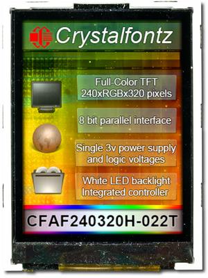 240x320 2.2" Full Color TFT LCD (CFAF240320H-022T)
