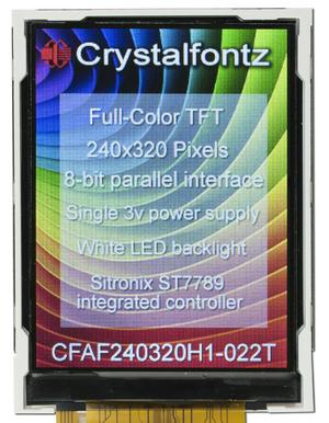 240x320 Full Color TFT Display (CFAF240320H1-022T)