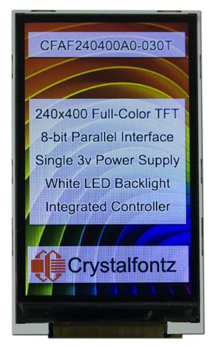 240x400 3" TFT LCD 8-Bit Parallel (CFAF240400A0-030T)