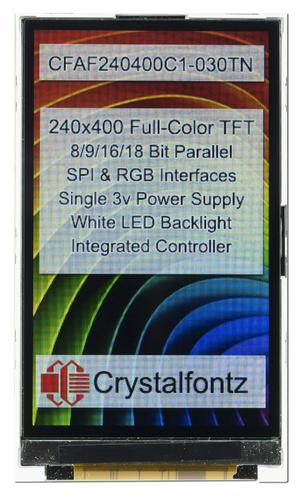 3" 240x400 pixel TFT Display (CFAF240400C1-030TN)