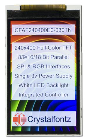 3" 240x400 Full-Color TFT Display (CFAF240400E0-030TN)