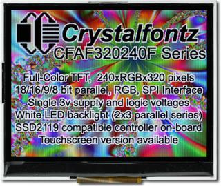 320x240  Parallel Color TFT (CFAF320240F-T)