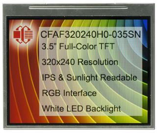 3.5" 320x240 IPS Sunlight Readable TFT Display (CFAF320240H0-035SN)