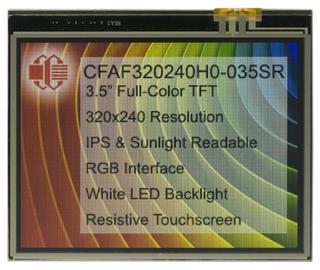 3.5" Resistive Touchscreen TFT Display (CFAF320240H0-035SR)