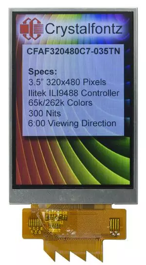 320x480 3.5" Color TFT (CFAF320480C7-035TN)