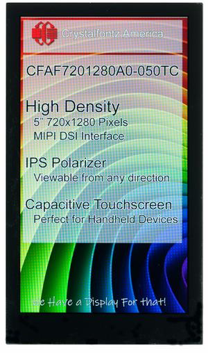 720x1280 5" Capacitive Touchscreen TFT Display (CFAF7201280A0-050TC)