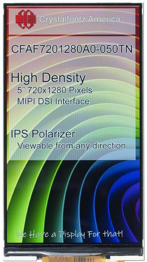 5" 720x1280 MIPI DSI TFT Display (CFAF7201280A0-050TN)