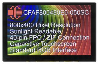 800x480 5" Capacitive Touchscreen TFT (CFAF800480E0-050SC)