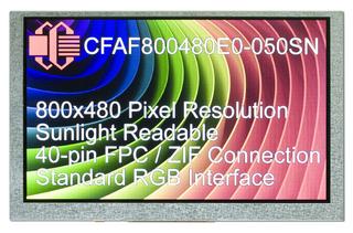 5" 800x480 TFT Display (CFAF800480E0-050SN)