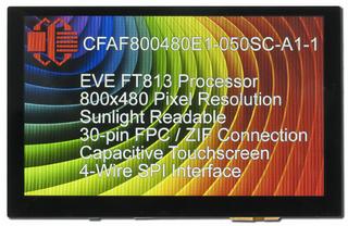 800x480 EVE Accelerated TFT (CFAF800480E1-050SC-A1-1)