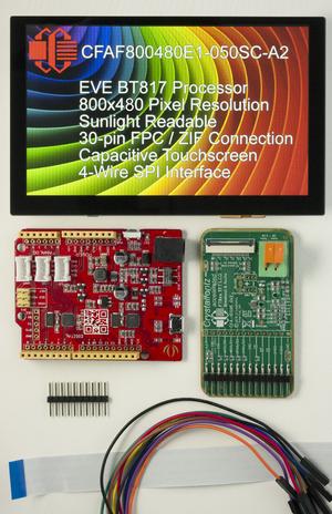 5" Capacitive Touchscreen EVE Development Kit [EOL] (CFAF800480E1-050SC-A2-2)