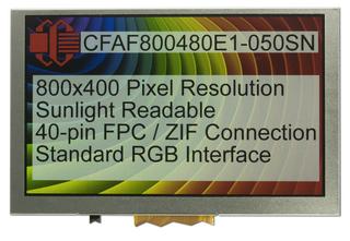 800x480 5 inch Sunlight Readable TFT (CFAF800480E1-050SN)