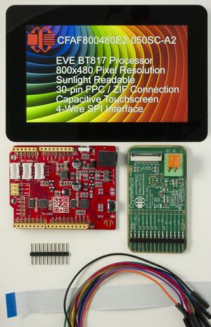 5" Touchscreen EVE Development Kit (CFAF800480E2-050SC-A2-2)