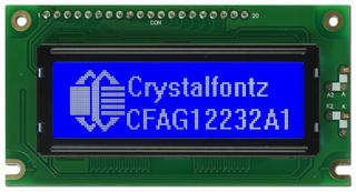 White on Blue 122x32 Graphic LCD (CFAG12232A1-TMI-TJ)