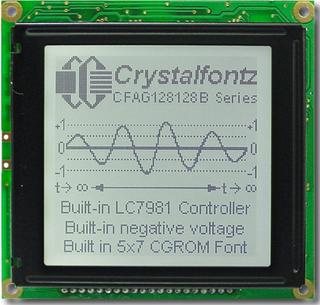 128x128  Parallel Graphic LCD (CFAG128128B-TFH-VZ)